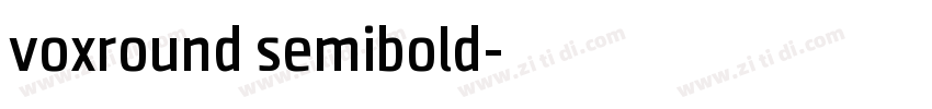 voxround semibold字体转换